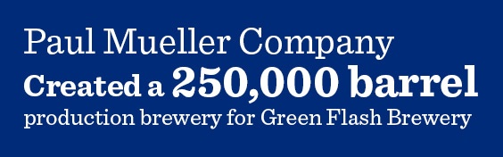Mueller created a 250k barrel production brewery for Green Flash